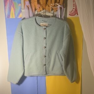 Free People " Hug Me Sherpa Cardi "